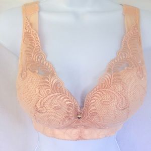 Heavenly Angel Pink Lace Bra w/Heart Charm 3/$15